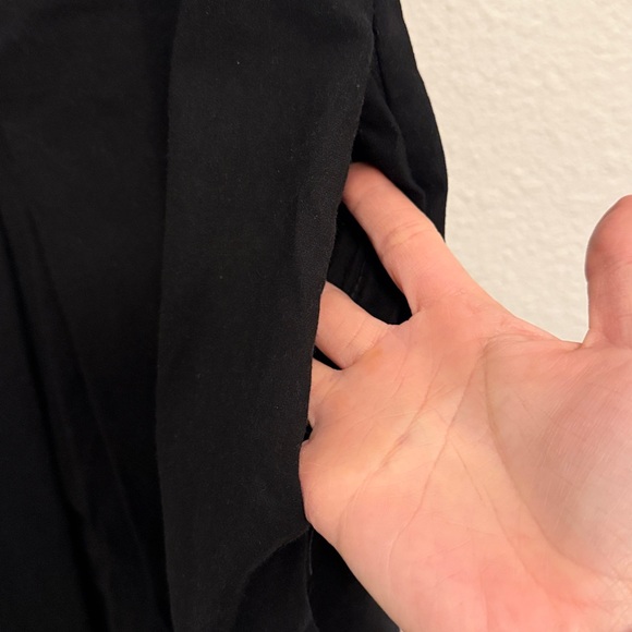 GUC Maeve Black A Line Dress with Corset-Like Top and Pockets Size 2 - Picture 4 of 5